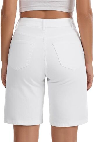 VIPONES Bermuda Shorts for Women High Waisted Jean Shorts Casual Summer Trendy Outfits Stretchy Denim Shorts in Saudi Arabia