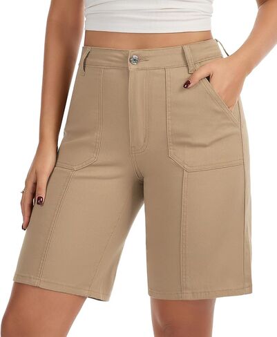 VIPONES Bermuda Shorts for Women High Waisted Jean Shorts Casual Summer Trendy Outfits Stretchy Denim Shorts in Saudi Arabia