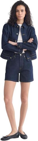 Everlane Women's Way-High A-Line Denim Short in Kuwait
