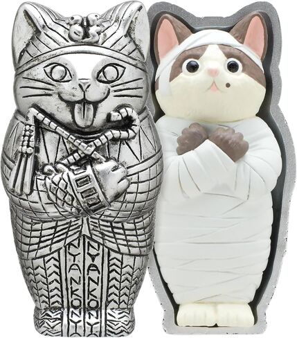Kitan Club Mummy Cat Figure Blind Box - 1 of 5 Collectable Mini Figurines - Fun, Versatile Decoration in Saudi Arabia