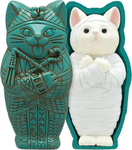 Kitan Club Mummy Cat Figure Blind Box - 1 of 5 Collectable Mini Figurines - Fun, Versatile Decoration in Saudi Arabia
