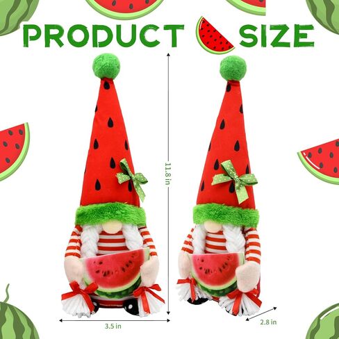 Summer Decorations Watermelon Gnomes, One in a Melon Summer Fruit Party Farmhouse Tiered Tray Decor for Home Office, Watermelon Birthday Decorations Gifts in Saudi Arabia