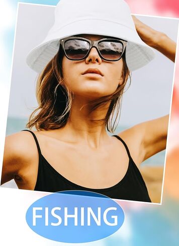 12 Pcs Solid Color Bucket Hats DIY Summer Sun Bucket Hat for Adult Beach Travel Fishing Outdoor Sports, 9 Colors in Kuwait