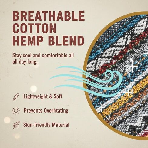 Frayed Patchwork Bucket Hat - One-of-A-Kind Style Multicolored Mushroom Hemp Hat for Women Men Beach Festival Wear 21.65 Inches in Saudi Arabia