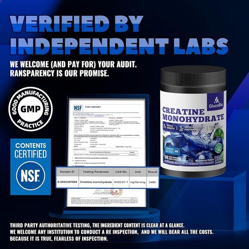 Creatine Monohydrate Gummies (5g) – Pre-Workout Energy & Muscle Growth Support for Men & Women | Blueberry Electrolyte Gummies (135 Count) in Kuwait