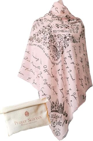 Jesus’s Names Prayer Scarf for Women Christian, Large Scripture Shawl Wrap, 84 Titles of Christ, Prayer Shawl for Women in Saudi Arabia