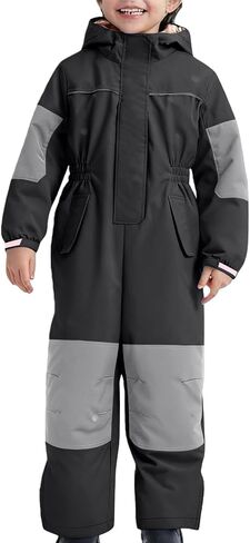 Kids One Piece Snow Suit Boys Girls Waterproof Windproof Snowsuit Toddler Ski Suits Winter Outdoor Overalls Snowboarding in Kuwait
