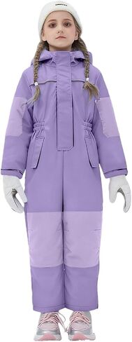 Kids One Piece Snow Suit Boys Girls Waterproof Windproof Snowsuit Toddler Ski Suits Winter Outdoor Overalls Snowboarding in Kuwait