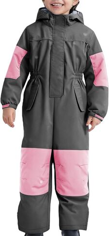 Kids One Piece Snow Suit Boys Girls Waterproof Windproof Snowsuit Toddler Ski Suits Winter Outdoor Overalls Snowboarding in Kuwait