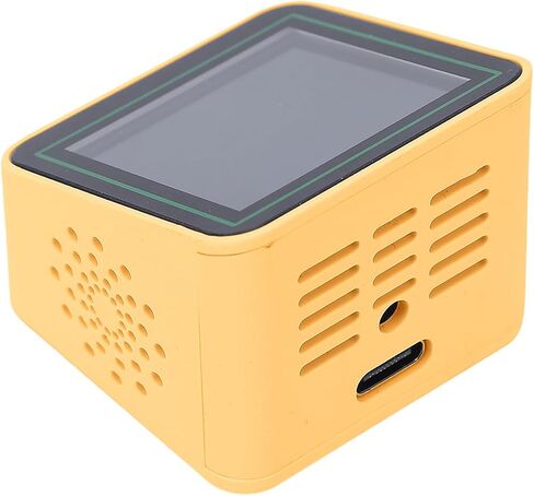 Smart Weather Clock Digital Alarm Clock with WiFi Auto Time Sync Temperature Humidity Display for Bedroom Living Room Office (Orange) in Saudi Arabia