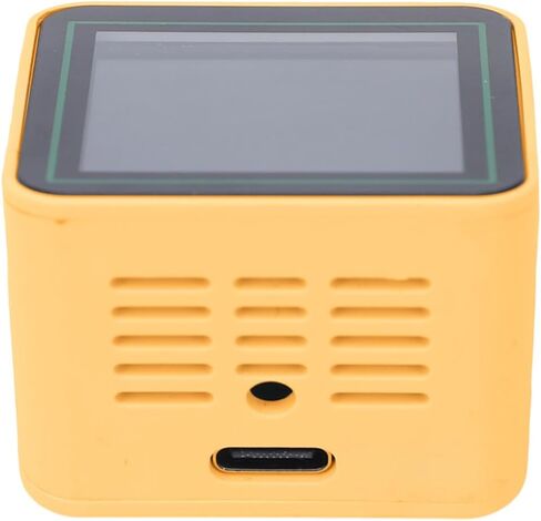 Smart Weather Clock Digital Alarm Clock with WiFi Auto Time Sync Temperature Humidity Display for Bedroom Living Room Office (Orange) in Saudi Arabia