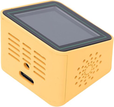 Smart Weather Clock Digital Alarm Clock with WiFi Auto Time Sync Temperature Humidity Display for Bedroom Living Room Office (Orange) in Saudi Arabia