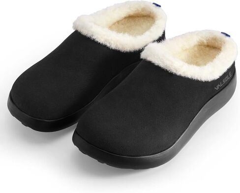 VALSOLE Orthopedic Men's Slippers Indoor Outdoor 230+Lbs Heavy Duty Support Cozy Fuzzy Slides Memory Foam Slip On House Shoes Arch Support Slippers for Plantar Fasciitis, Foot fatigue in Saudi Arabia