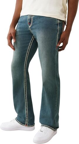 بنطلون جينز True Religion Billy Rope Stitch Flap للرجال - 34 بوصة - جينز كلاسيكي من الدينيم للرجال in Kuwait