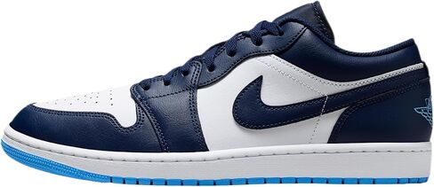 حذاء Air Jordan 1 Low للرجال (كحلي منتصف الليل/أبيض/أزرق جامعي) in Kuwait