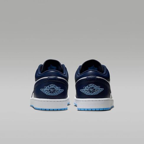 حذاء Air Jordan 1 Low للرجال (كحلي منتصف الليل/أبيض/أزرق جامعي) in Kuwait