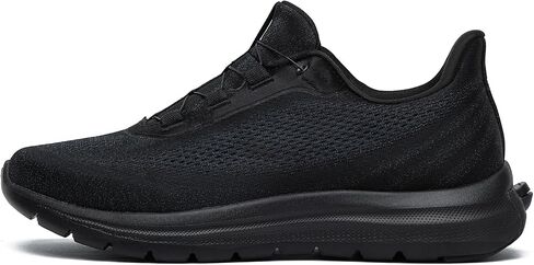 upalee Adjustable Hands-Free Sneakers for Women ‑ Cool Alternative to Wide Orthopedic & Looseness Shoes, Patented Zero-Tie Fit System, Slip-On Without Bending Black in Kuwait