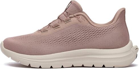 upalee Adjustable Hands-Free Sneakers for Women ‑ Cool Alternative to Wide Orthopedic & Looseness Shoes, Patented Zero-Tie Fit System, Slip-On Without Bending Black in Kuwait