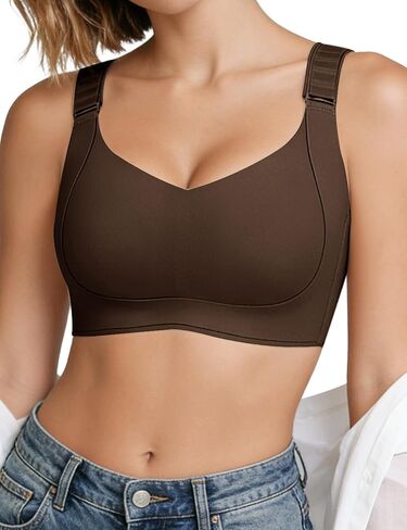 Jelly Wireless Bras for Women No Underwire Seamless Full Coverage Comfortable Push Up Everyday Soft Tshirt Bra in Saudi Arabia