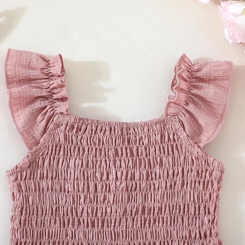 Magic Park 3-15Y Girls Peplum Tank Top Kids Square Neck Blouse Summer Casual Shirt for Girls in Saudi Arabia