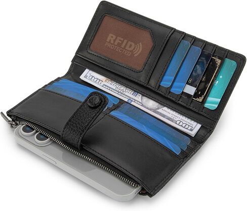 Montana West Women's Wallet Bifold RFID Blocking Wallets Large Capacity Card Holder Wallets with Zipper Coin Pocket in Kuwait