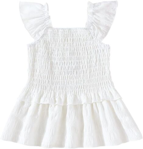 Magic Park 3-15Y Girls Peplum Tank Top Kids Square Neck Blouse Summer Casual Shirt for Girls in Saudi Arabia