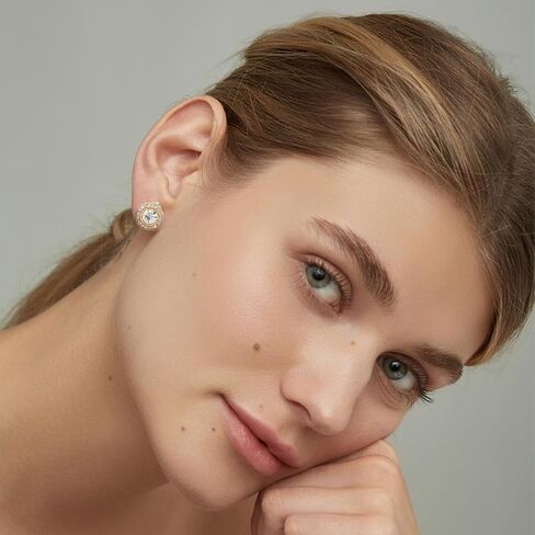 10 Pairs Clip on Earrings for Women 14K Gold Plated Chunky Hoop and Studs Earring Set Trendy Clip on Hoop Earrings No Piercing Fake Earring Set in Kuwait