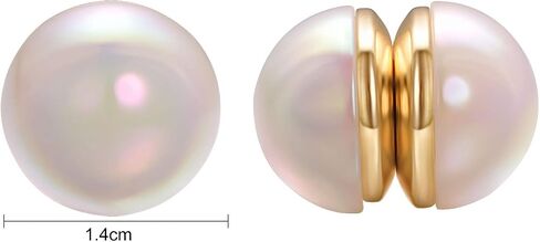 Clip on Magnetic Earrings for Women pearl Non Pierced Magnetic Earrings Wedding for Brides Jewelry in Saudi Arabia
