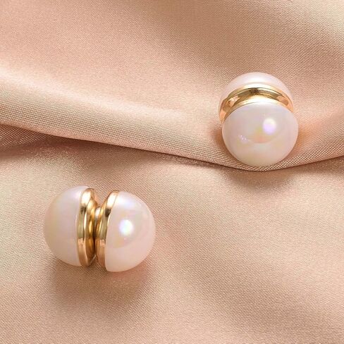 Clip on Magnetic Earrings for Women pearl Non Pierced Magnetic Earrings Wedding for Brides Jewelry in Saudi Arabia