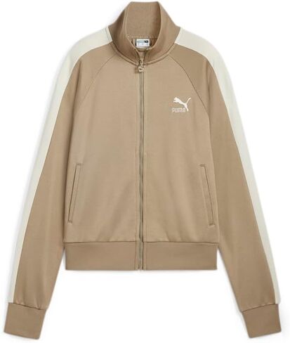 PUMA Womens Iconic T7 Athletic Outerwear Casual - Beige in Saudi Arabia