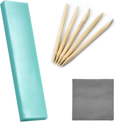 13 في 1 ساعة طقم تنظيف مع معجون مع 2pcs تنظيف الساعات طين ساعة منظف ، وعصي الصفصاف 10pcs وقطعة قماش تنظيف 18 سم ، لمحور العجلات وأداة الإصلاح in Kuwait