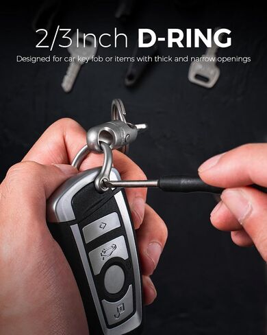 FEGVE Quick Release Magnetic Keychain, Detachable Magnet Key Chain Holder with Secure Lock & D Ring for Car Key Fob in Kuwait