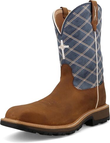 Twisted X Mens 11" Pull On Nano Composite Toe UltraLite X Waterproof Western Work Boot in Kuwait