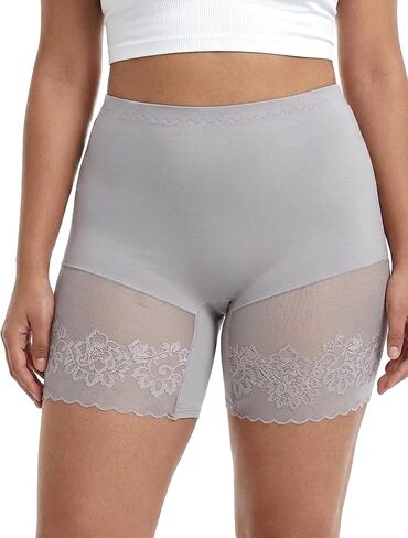 Womens Slip Shorts for Under Dresses Anti Chafing Thigh Saver Lace Thigh Bands Plus Size Boyshorts in Saudi Arabia