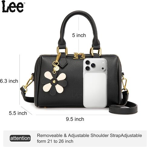 Lee Satchel Purses for Women, Small Top Handle Handbag, Convertible Crossbody Satchel in Kuwait