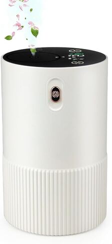 Waterless Diffuser for Essential Oil, Smart Car Air Freshener Diffuser, Scent Diffuser with Timer & 4 Mist Levels for Home, Room, Car, Office - Black in Saudi Arabia