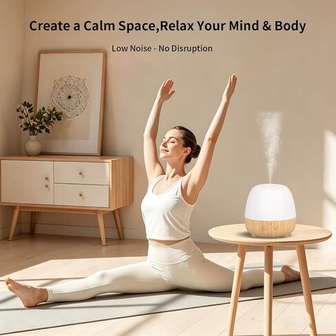 SPLITSKY Cordless Essential Oil Diffuser 150ML, Portable Rechargeable Aromatherapy Diffuser, Quiet Operation and Auto-Off, 7-Color LED Light, 3 Timer Settings, for Home, Bedroom, Travel in Saudi Arabia