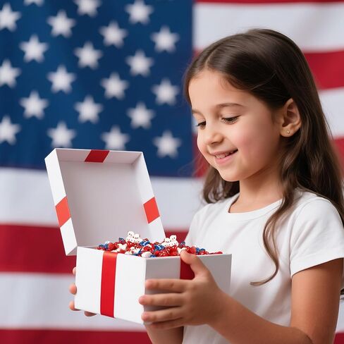100 Pcs 4th of July Mini Resin Ducks, Tiny Independence Day Duck Figurines, Patriotic Resin Duck for Garden, Micro Landscape, Home Outdoor Party, Aquarium Decor in Kuwait