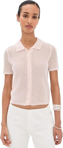 RE/DONE Women's Amelia Cashmere Polo in Kuwait