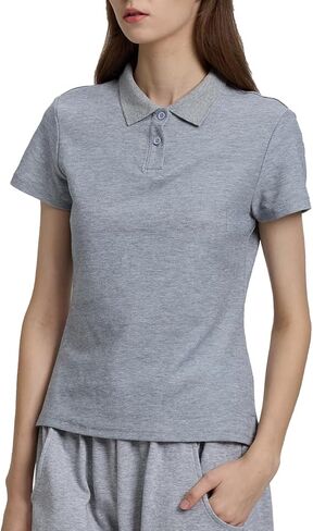 Women's Business Casual Polo Shirt - Summer Work Tops for Women | Short Sleeve Casual Outfits | Poloche para Mujer in Saudi Arabia