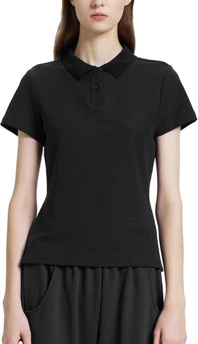 Women's Business Casual Polo Shirt - Summer Work Tops for Women | Short Sleeve Casual Outfits | Poloche para Mujer in Saudi Arabia