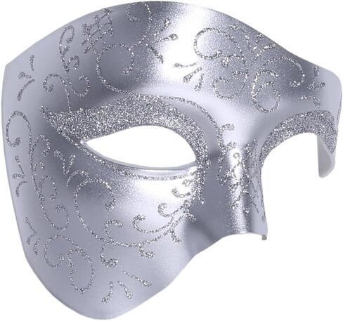 Mens and Womens Masquerade Mask, Venetian Masks for Halloween, Mardi Gras Ball, Half Face Costume. in Saudi Arabia