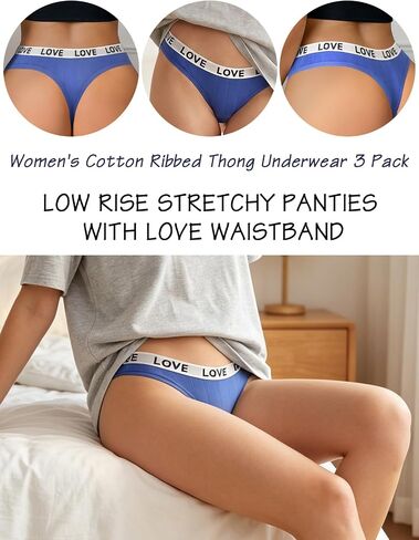 Sexy High Waist Cotton Panties for Women, Black Seamless Panties, Cotton Lingerie, Women's Cotton Panties (White/Black) in Kuwait