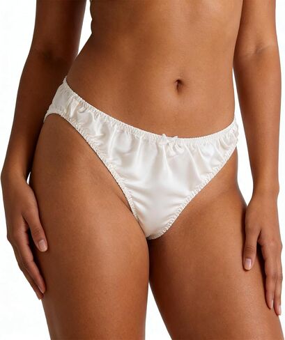 100% Mulberry Silk Underwear Women Satin Bikini Panties Soft Hipster Panties Mid Waist Sexy Cute Lingerie in Kuwait