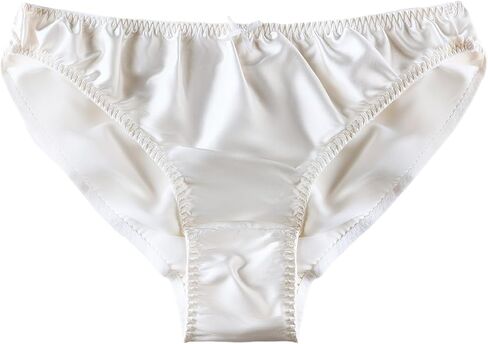 100% Mulberry Silk Underwear Women Satin Bikini Panties Soft Hipster Panties Mid Waist Sexy Cute Lingerie in Kuwait
