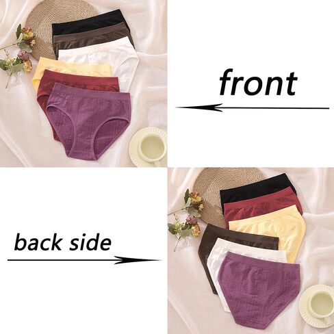 Womens Seamless Hipster Underwear 6 Pack, Under Outfit Panties for Women, Breathable, Soft and Comfort Ladies Underpants in Kuwait