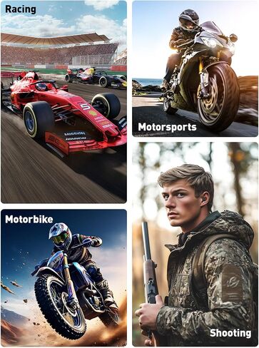 Motorcycle Ear Plugs, Wind Noise Reduction Prevent Hearing Damage, Reusable Earplugs for Motorbike, Motorsports, Touring, Racing, Riding - 2 Sizes Moto Ear Protection, 27dB Noise Reduction Earbuds in Saudi Arabia