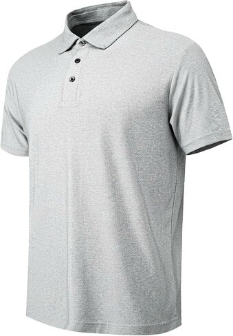 Men’s Performance Heather Short Sleeve Polo Shirt – Breathable Quick-Dry Moisture-Wicking Golf in Saudi Arabia