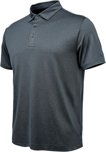 Men’s Performance Heather Short Sleeve Polo Shirt – Breathable Quick-Dry Moisture-Wicking Golf in Saudi Arabia