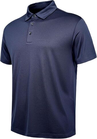 Men’s Performance Heather Short Sleeve Polo Shirt – Breathable Quick-Dry Moisture-Wicking Golf in Saudi Arabia
